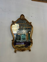 Rococo mirror, W. 47cm and H. 75cm