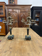 Kyntteliköt 2kpl K. 50cm ja Halk. N.30cm