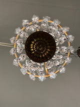 Small crystal lamp H.43cm+chain20cm, D.20cm