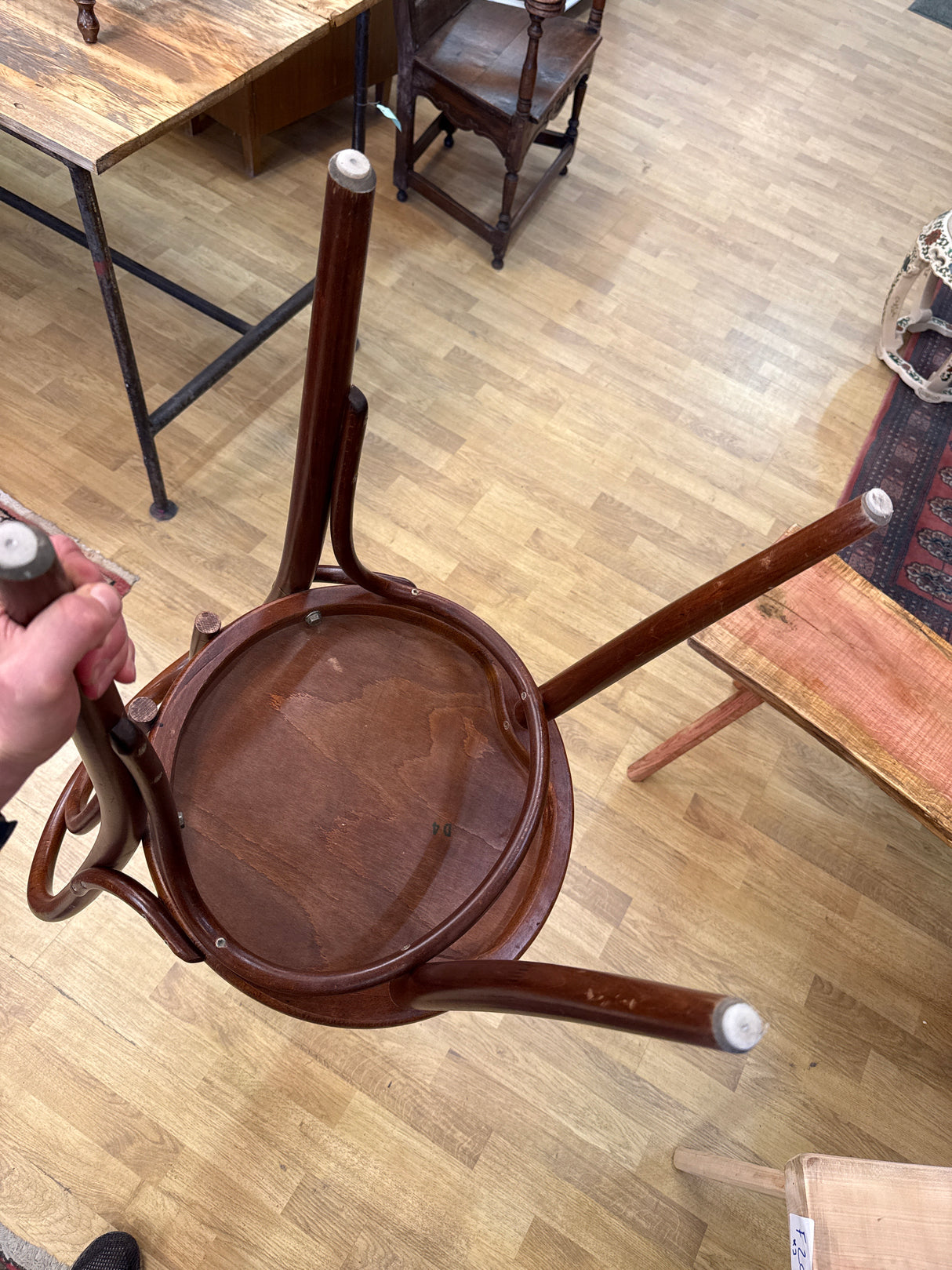 Thonet-tuoli L.41cm,S.49cm, istuinkorkeus 47cm